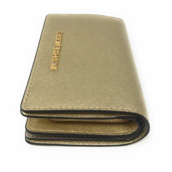 Michael Kors Jet Set Travel PVC Bifold Coin Wallet - Picture 3 of 7